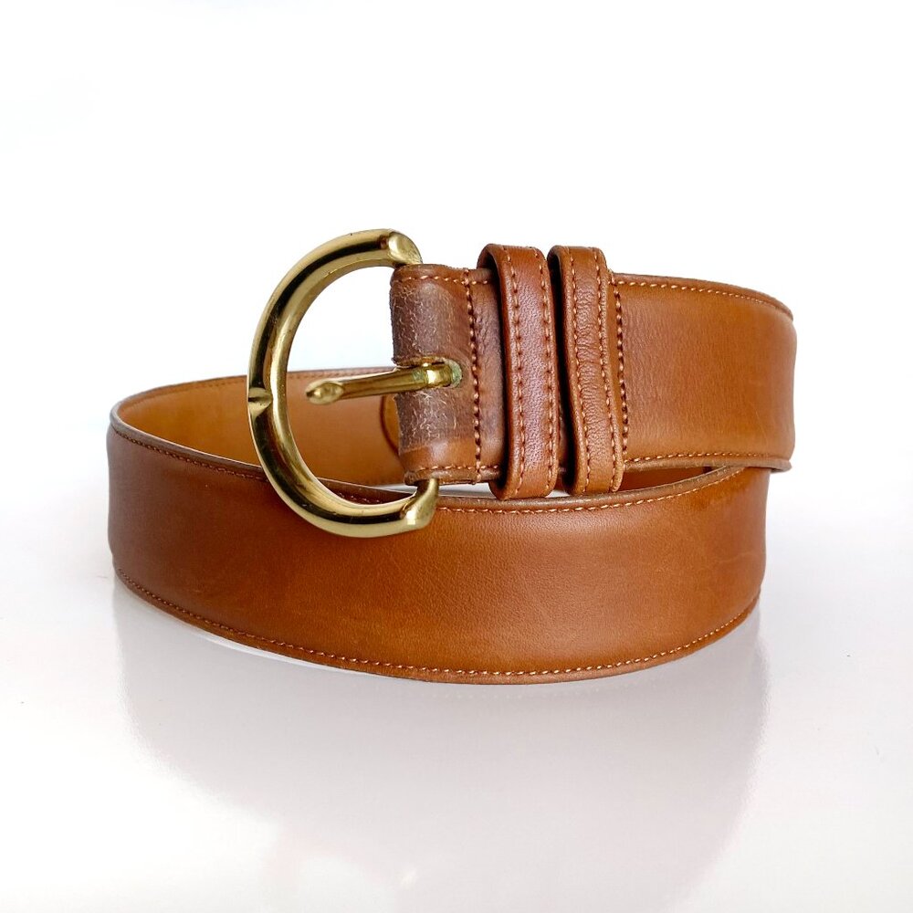 Coach British Tan Cowhide Leather Belt Size S